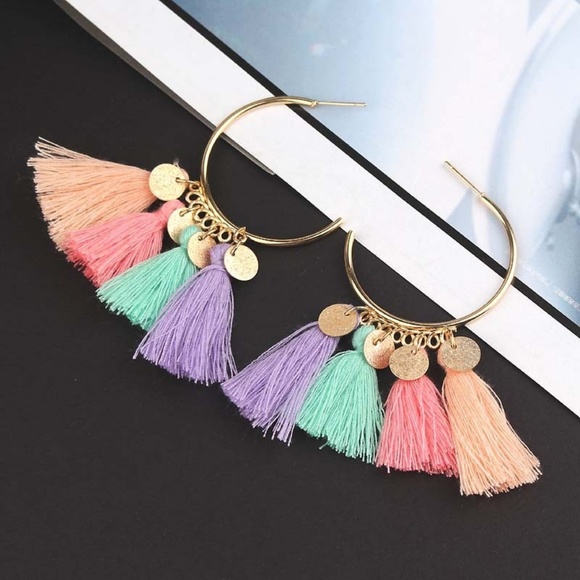 Cinderella's Closet Jewelry - Trendy Boho Tassel Earrings